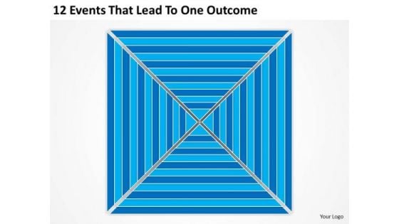 12 Events That Lead To One Outcome Ppt Business Plans Outline PowerPoint Templates