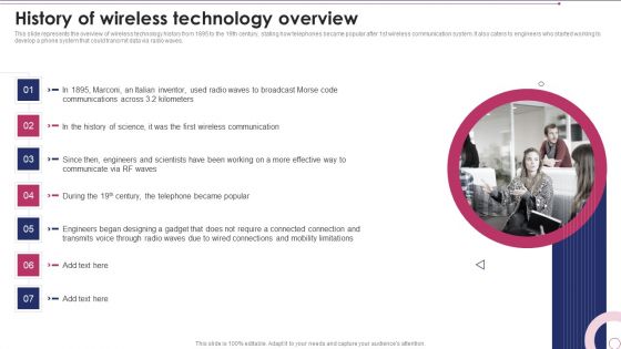 1G To 5G Wireless Communication System IT History Of Wireless Technology Overview Formats PDF