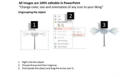 1 Cell Phone Tower Icons Cellular Mobile Ppt Slide