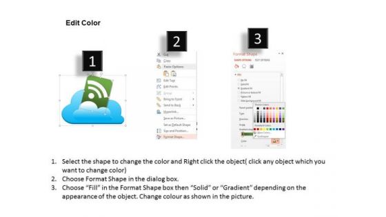 1 Cloud Computing Technology Icons Coming Out Of A Cloud Image Ppt Slides