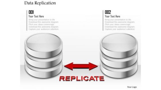 1 Data Replication From Primary To Secondary Storage Media Representing Hard Drives Ppt Slides