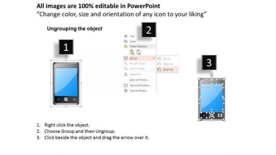 1 Editable Icon Image Of Wireless Mobile Phone Android Iphone Ppt Slide