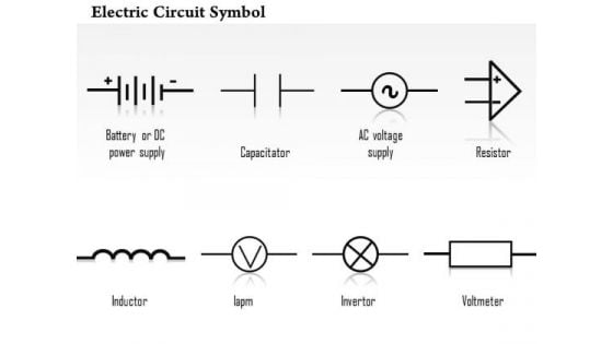 1 Electric Circuit Symbol Diagrams Capacitor Resistor Inductor Invertor Voltmeter Ppt Slides