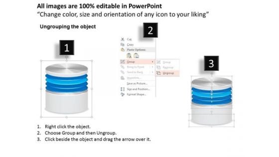 1 Icon Of Database Or Disk Storage For A Network File System Or Storage Area Network Ppt Slides