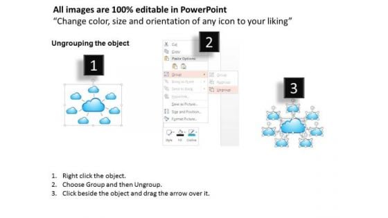 1 Public Private Or Hybrid Cloud Computing Benefits Shown By Cloud Icons Surrounded Ppt Slides