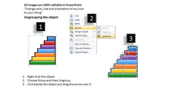 1 To 7 Step Process Diagram For PowerPoint Ppt Slides