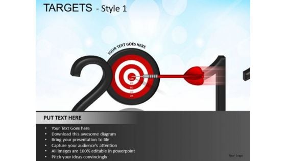 2011 Goals PowerPoint Slides And Ppt Template Diagrams