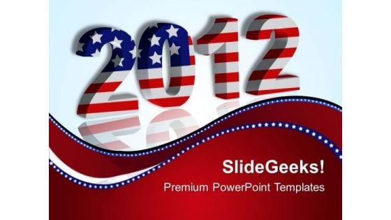 2012 New Year Americana PowerPoint Templates And PowerPoint Themes 0312