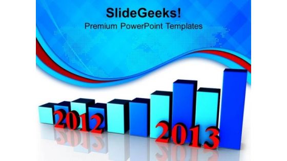 2012 To 2013 Business Growth Per Year PowerPoint Templates Ppt Backgrounds For Slides 1212