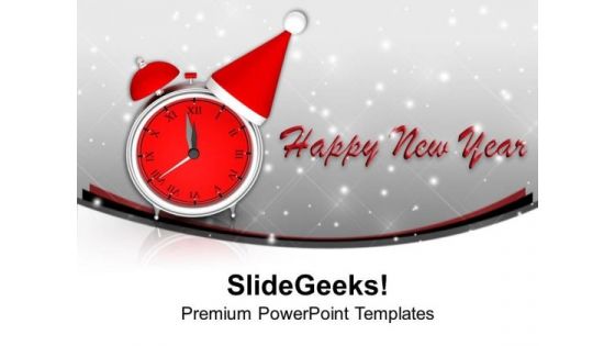 2013 Celebration Time Alarm Clock PowerPoint Templates Ppt Backgrounds For Slides 1212