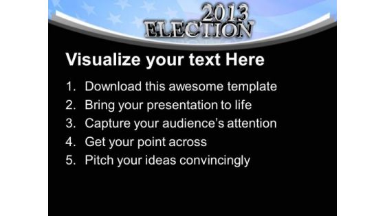2013 Election Time Americana PowerPoint Templates Ppt Backgrounds For Slides 1112