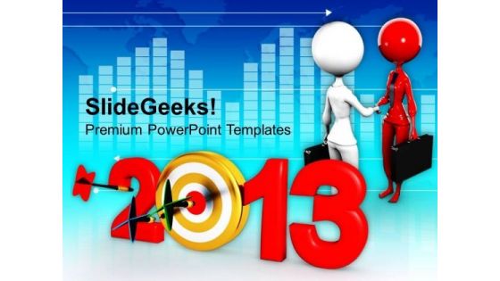 2013 New Year Handshake Business PowerPoint Templates Ppt Backgrounds For Slides 1112