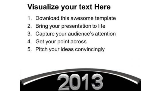 2013 New Year Holidays PowerPoint Templates Ppt Backgrounds For Slides 1112