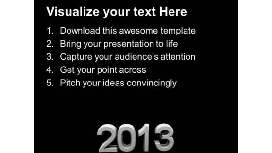 2013 New Year Holidays PowerPoint Templates Ppt Backgrounds For Slides 1112