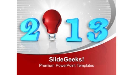 2013 New Year Innovation Business PowerPoint Templates Ppt Backgrounds For Slides 0113