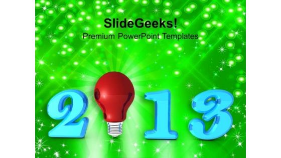 2013 New Year Innovation PowerPoint Templates Ppt Backgrounds For Slides 1212