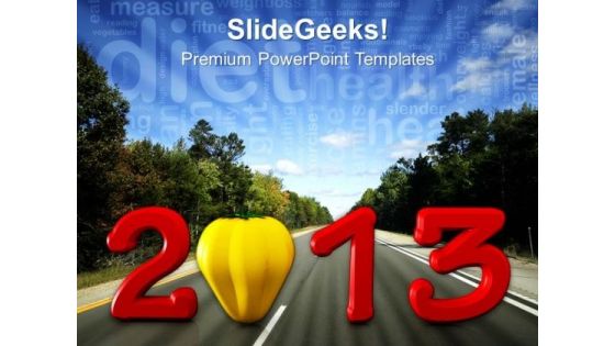 2013 New Year Theme PowerPoint Templates Ppt Backgrounds For Slides 0413