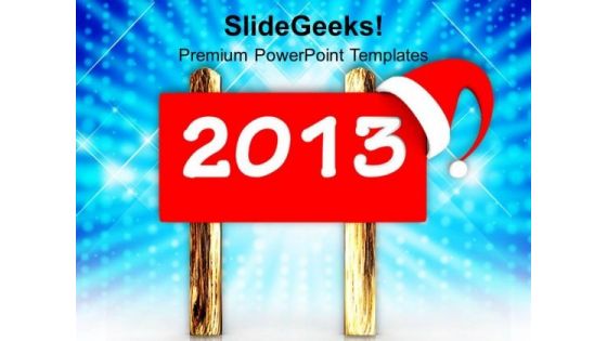 2013 Red Board Christmas PowerPoint Templates Ppt Backgrounds For Slides 1212