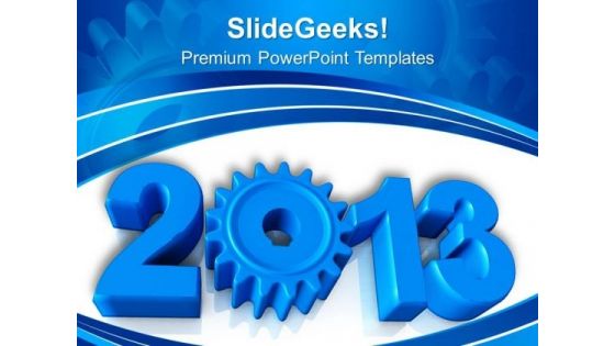 2013 With Gear Wheels Industrial PowerPoint Templates Ppt Backgrounds For Slides 1212