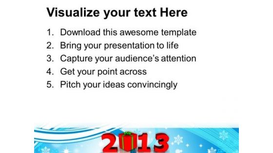 2013 With Gift Holidays PowerPoint Templates Ppt Backgrounds For Slides 1112