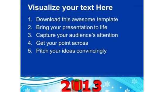 2013 With Gift Holidays PowerPoint Templates Ppt Backgrounds For Slides 1112