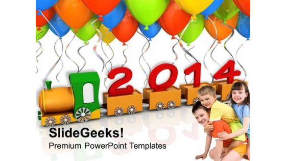2014 New Year Education PowerPoint Template 1113