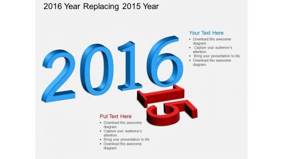 2016 Year Replacing 2015 Year Powerpoint Template