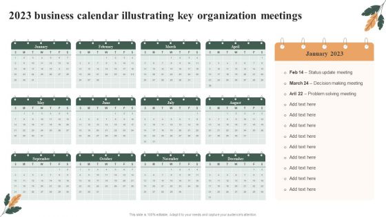 2023 Business Calendar Illustrating Key Organization Meetings Inspiration PDF 2023 Business Calendar Illustrating Key Organization Meetings Inspiration PDF
