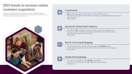 2023 Trends To Increase Online Customer Acquisition Strategies For Acquiring Consumers Themes PDF