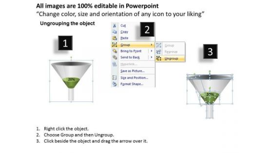 20 Percent Editable 3d Funnel Diagram PowerPoint Slides Ppt Templates