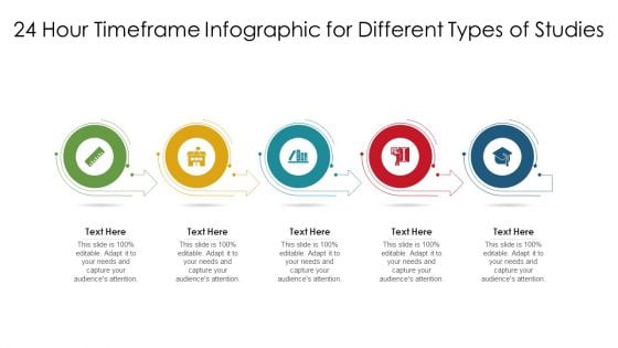 24 Hour Timeframe Infographic For Different Types Of Studies Ppt PowerPoint Presentation Gallery Inspiration PDF