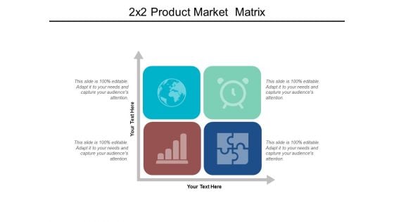 2X2 Product Market Matrix Ppt PowerPoint Presentation File Elements