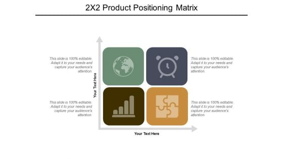 2X2 Product Positioning Matrix Ppt PowerPoint Presentation Outline Templates