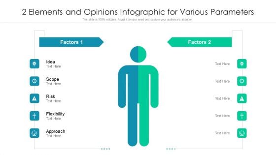 2 Elements And Opinions Infographic For Various Parameters Ppt PowerPoint Presentation File Picture PDF