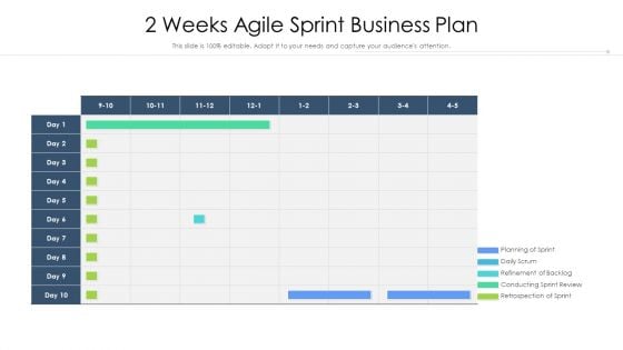 2 Weeks Agile Sprint Business Plan Ppt Styles Files PDF