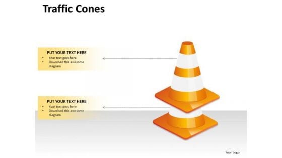 2 Points Cones PowerPoint Slides And Ppt Diagram Templates