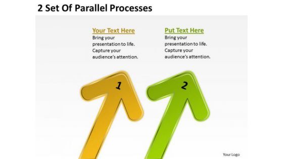 2 Set Of Parallel Processes Business Plans How To Write PowerPoint Templates