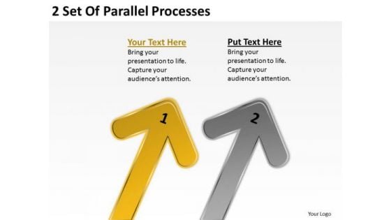 2 Set Of Parallel Processes Ecommerce Business Plan PowerPoint Slides