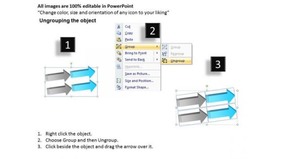 2 Stages 3d Parallel Arrow Activity Diagram Ppt Professional Business Plans PowerPoint Templates