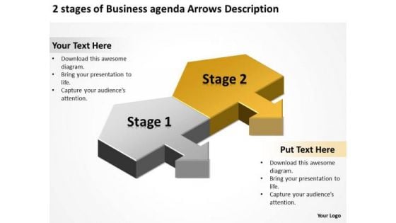 2 Stages Of Business Agenda Arrows Description Ppt Development Plan PowerPoint Slides