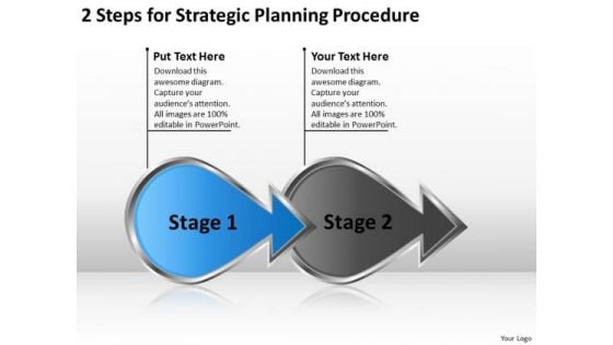 2 Steps For Strategic Planning Procedure Business Outline Example PowerPoint Templates