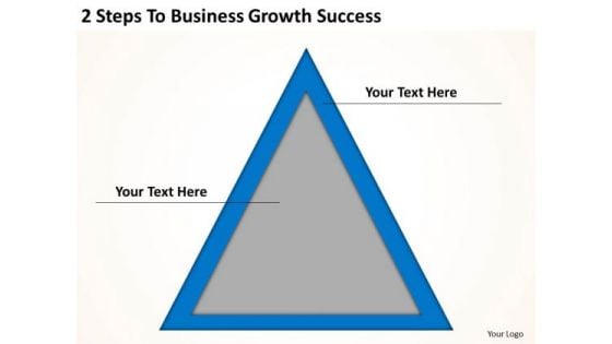 2 Steps To Business Growth Success Ppt Online Plans PowerPoint Templates