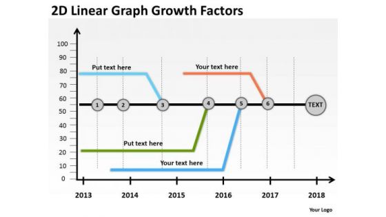 2d Linear Graph Growth Factors PowerPoint Templates Ppt Slides Graphics