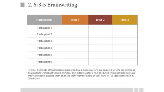 3-5 Brainwriting Ppt PowerPoint Presentation Guide