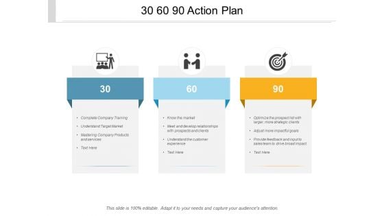 30 60 90 Action Plan Ppt PowerPoint Presentation Professional Icons