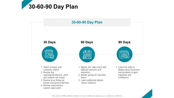 30 60 90 Day Plan Ppt PowerPoint Presentation Inspiration