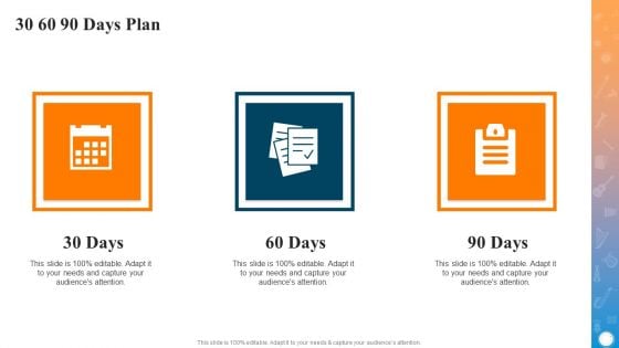 30 60 90 Days Plan Background PDF