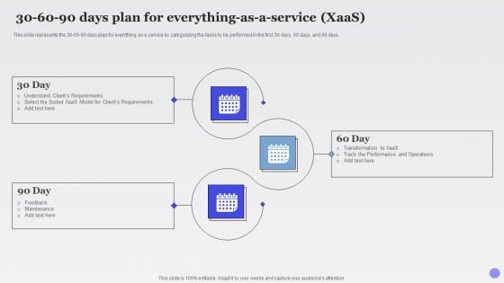 30 60 90 Days Plan For Everything As A Service Xaas Ppt PowerPoint Presentation Summary Deck PDF