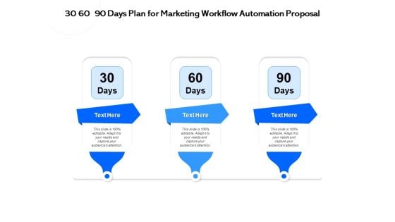 30 60 90 Days Plan For Marketing Workflow Automation Proposal Ppt PowerPoint Presentation Icon Backgrounds PDF