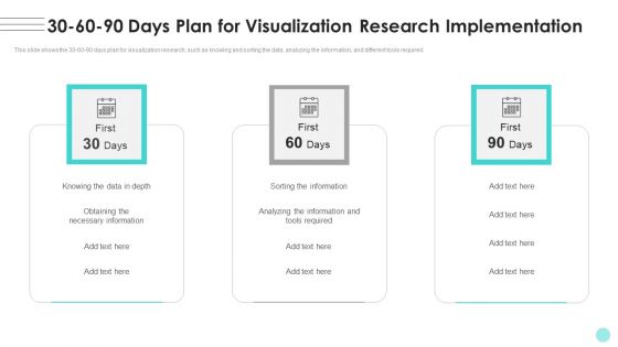 30 60 90 Days Plan For Visualization Research Implementation Ppt Professional Show PDF